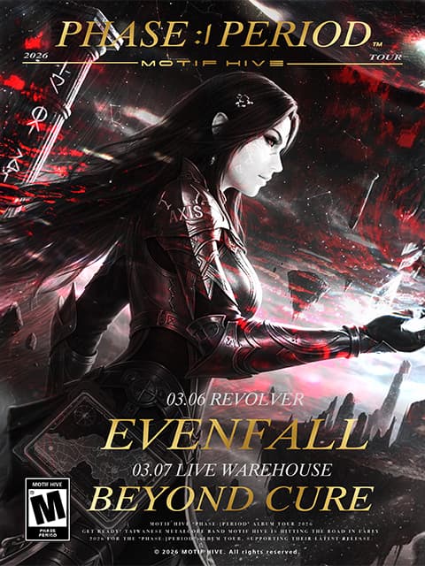 MOTIF HIVE - PHASE:|PERIOD 雙EP 台灣巡迴專場